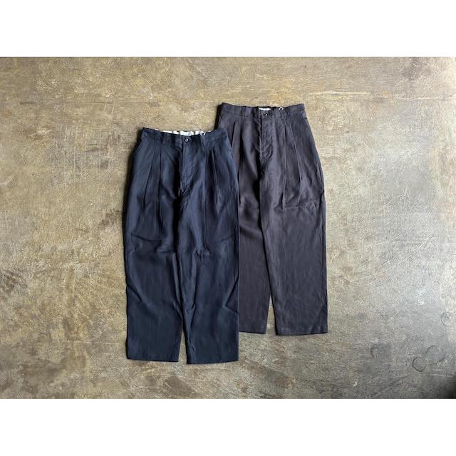 【STILL BY HAND】 スチール写真 バイ お手て  Linen  2Tuck Wide Tapered Pants  style No.PT02262