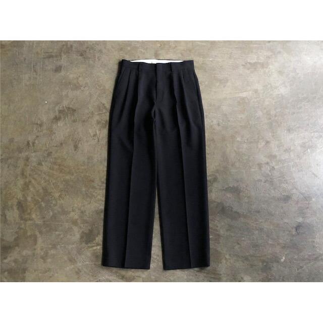 【Shinzone】 シンゾーン 『CHRYSLER PANTS』2Pleats Trousers BLACK style No.21AMSPA01