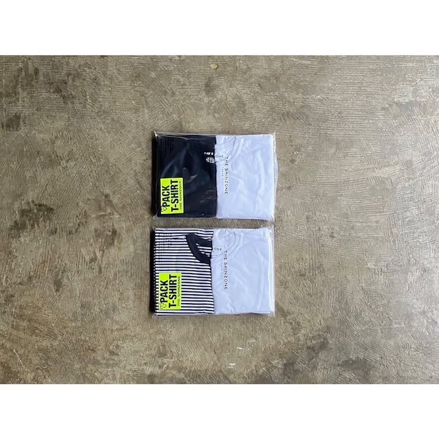 【Shinzone】 シン領域 『PACK TEE』Essential 2Pack Basic Cotton S/S T-Shirt  style No. 20SMSCU66