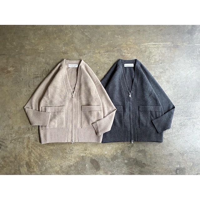 《Service Price 30割》【Shinzone】 シン地方 『WOOL KNIT ZIP CARDIGAN』Extra Fine Wool Knit Cardigan  style No. 25AMSNI07