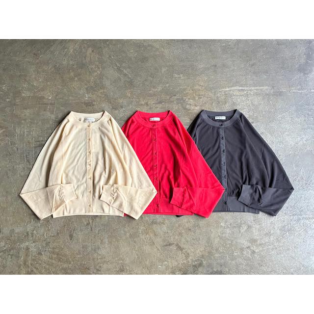 【Shinzone】 シンゾーン 『SHEER LONG SLEEVES CARDIGAN』Cotton Nylon Crew Neck Cardigan style No. 25MMSCU16 ｜AUTHENTIC Life Store