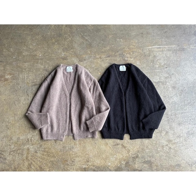 《 Super Sale 継続期間制限事項 30割》【HTS】HARROW TOWN STORES  エイチティーエス  Mohair No Button Cardigan  style No.CHT2552