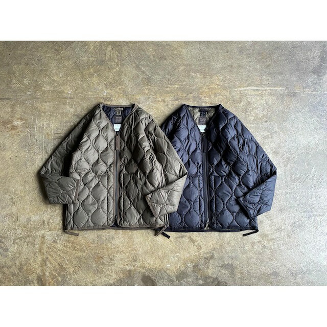 【TAION】 タイオン  Military V Neck W Zip Down Jacket -Soft Shell-  style No.TAION-101ALSZML-1