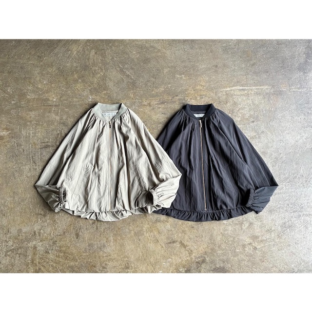 【MICA&DEAL】 マイカ アンド ディール Hem Balloon Rayon Nylon Blouson style No.0126106035