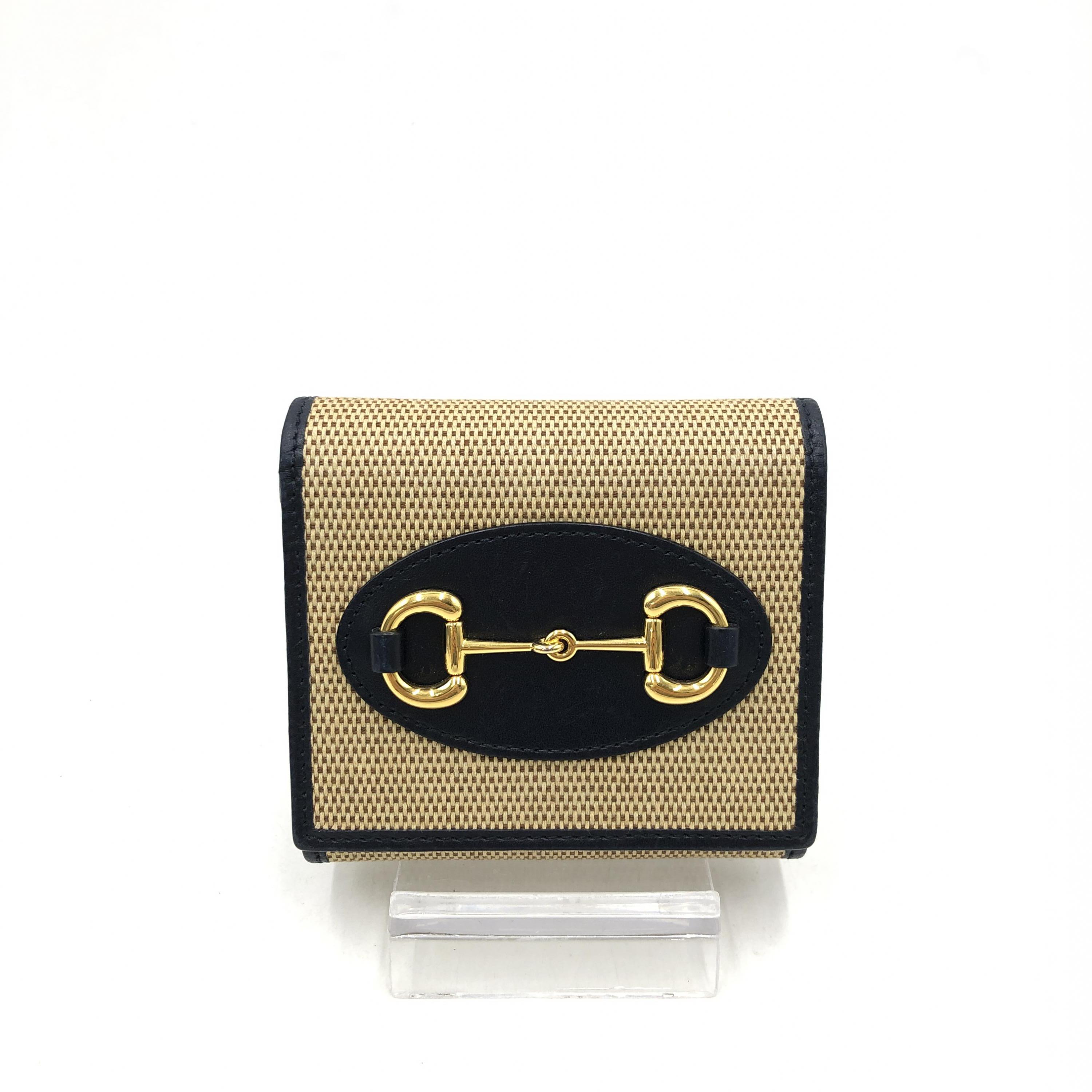 美品✨GUCCI グッチ 三つ折り財布 ホースビット 金具 ブラック コンパクト 楽天市場】GUCCI グッチ ホースビット コンパクトウォレット