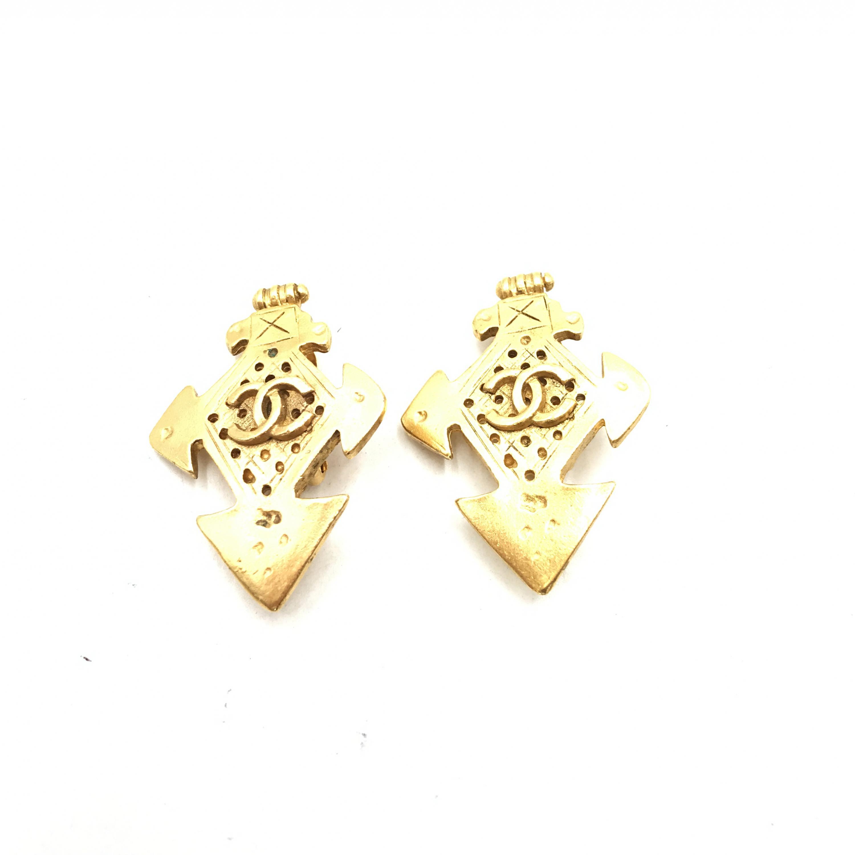 シャネル Chanel ココマーク イヤリング GP【中古】｜AuthenticExperts