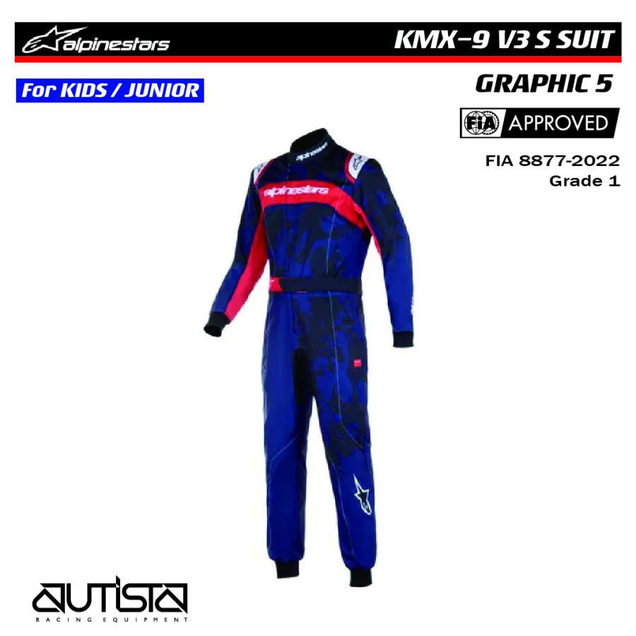 アルパインスターズ レーシングスーツ KMX-9 V3 S GRAPHIC 5 キッズ・ジュニアサイズ FIA8877-2022公認 カート用 alpinestars 2024年モデル 33,147円