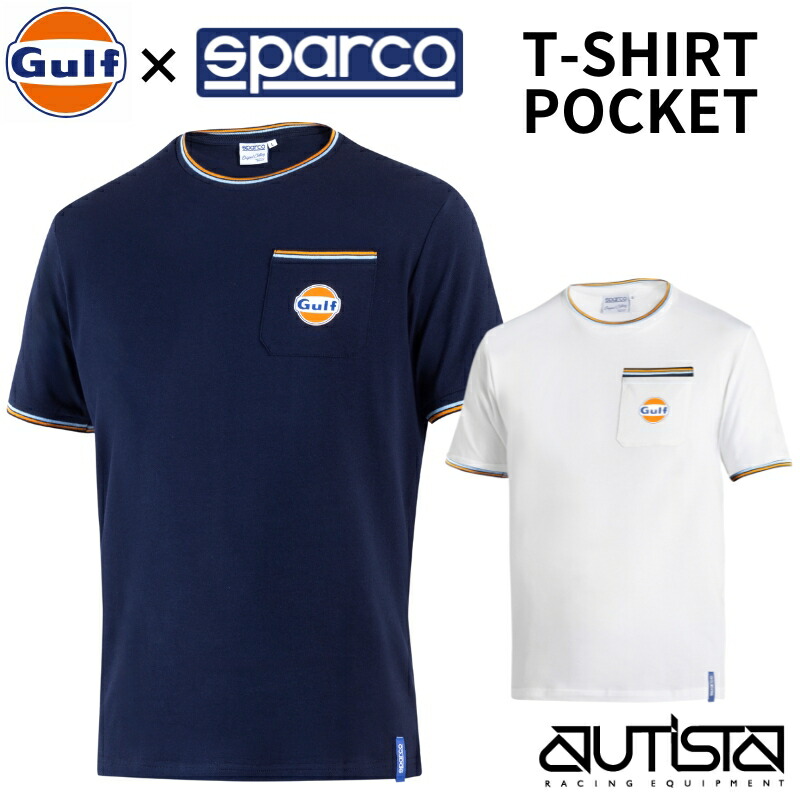 Sparco Gulf プルオーバー T-SHIRT POCKET スパルコ ガルフ 衣嚢プルオーバー 2025年NEW模範例