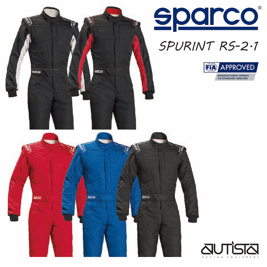 楽天市場 送料無料 Sparco スパルコ レーシングスーツ Sprint Rs 2 1 Fia公認 4輪 走行会 店頭受取対応商品 Sparco専門店 アウティスタ