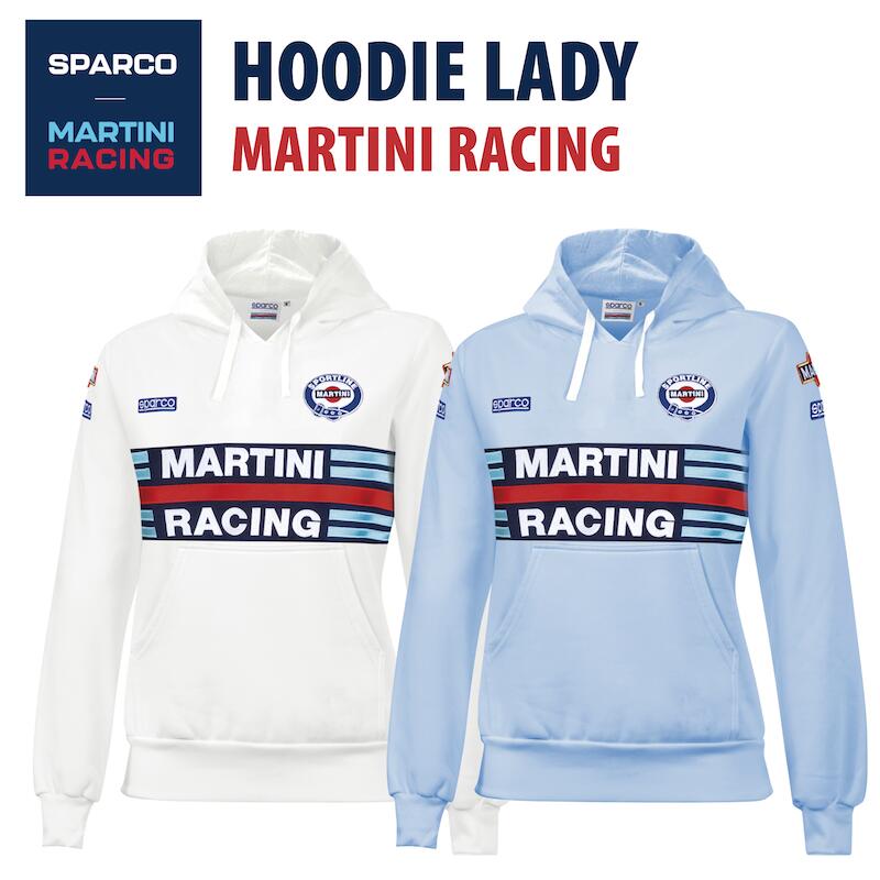 Sparco MARTINI RACING HOODIE LADY スパルコ マルティニ レーシング フーディ レディ パーカー 長袖【店頭受取対応商品】|SPARCO専門店 アウティスタ