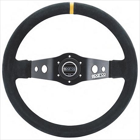 スパルコＲ345 ハンドル SPARCO JAPAN スパルコ 正規品 R345 レザー ステアリング ブラック