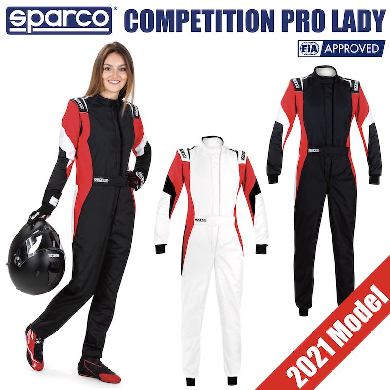 楽天市場 送料無料 Sparco レーシングスーツ Competition Pro Lady Fia公認 スパルコ コンペティション プロ レディ 4輪 走行会 店頭受取対応商品 Sparco専門店 アウティスタ