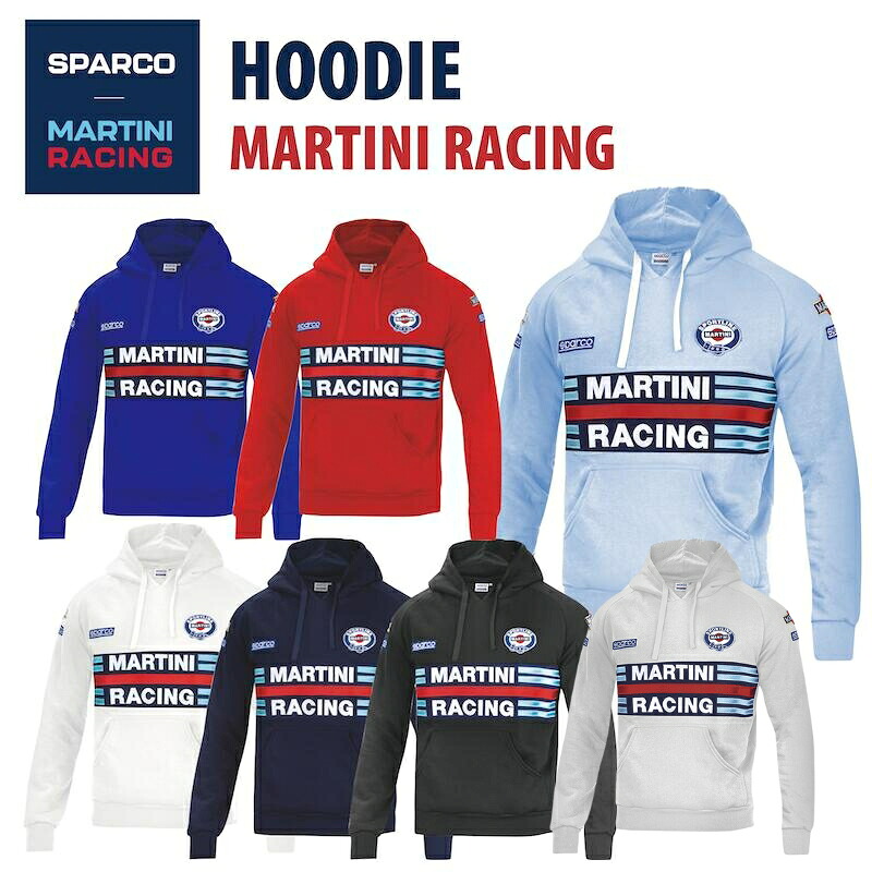 Sparco MARTINI RACING HOODIE スパルコ マルティニ レーシング フーディ パーカー 長袖【店頭受取対応商品】|SPARCO専門店 アウティスタ