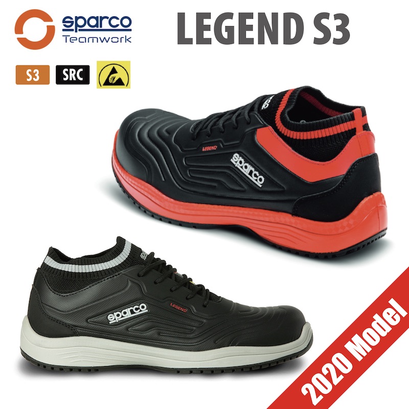 Sparco TEAM WORK LEGEND S3 メカニックシューズ 安全靴 スパルコ チームワーク レジェンド 整備 撥水 おしゃれ【店頭受取対応商品】