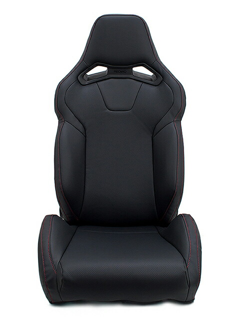 スタイリッシュシートカバー for RECARO SR-S ブラック×レッドステッチ
