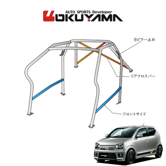 Okuyama オクヤマ Dash ロールバー スチール製 アルトワークス Ha36s Ff車 10p No 2名 ダッシュボード逃げタイプ 個人宅への配送不可 送料注意 Beyondthereturngh Com