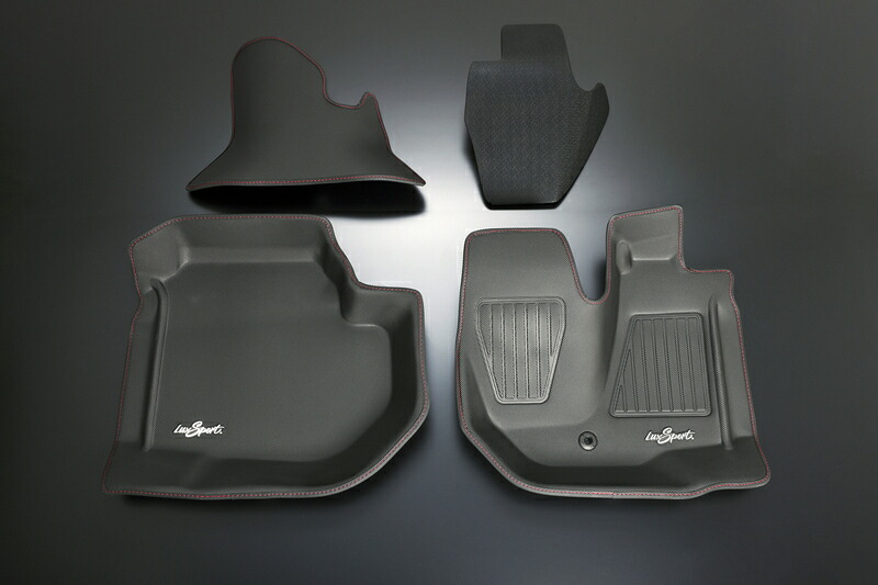 Genb 玄武 コンフォートマット Red Stitch ［フロントセット］ ハイエース TRH/KDH/GDH200系 ※標準ボディ専用 北海道・沖縄・離島は要確認｜オートクラフト