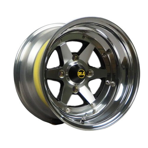 [COLIN PROJECT] 旧車ホイール ロンシャン XR4 (鍛造3P) ブラックポリッシュ 14x8.0J 4H PCD114.3 -13 4本購入で送料無料｜オートクラフト
