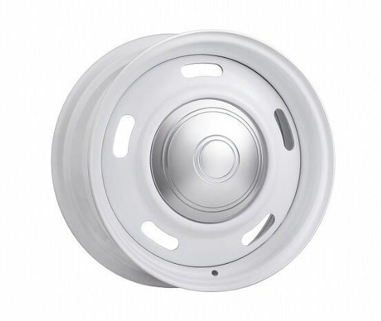 [mBRO] オールドカントリー ハイエース用ホイール (ホワイト) 16&times;7.0J 6H PCD139.7 +40 スチール製 4本購入で送料無料｜オートクラフト