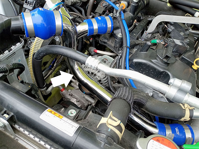 ジムニーjb64インテークパイプ WirusWin】【JB64】ジムニー用インテークパイプ