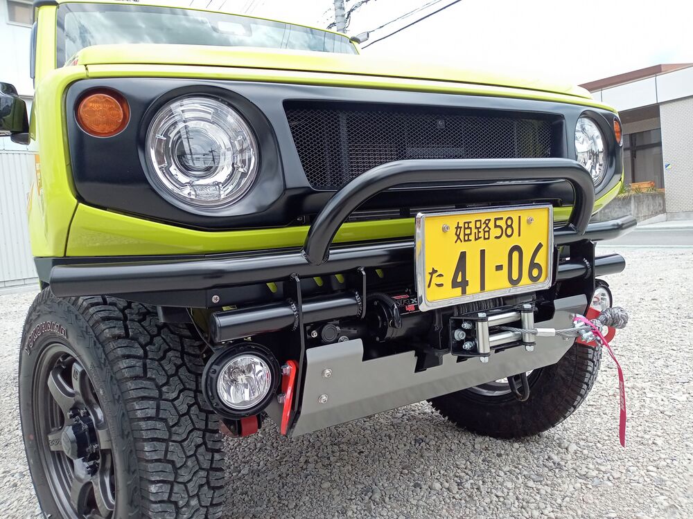 ウィンチ付きフロントバンパー　jb23 楽天市場】ジムニーJB23用 クロカンウインチバンパー（JB23