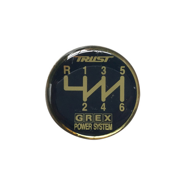 楽天市場】TRUST トラスト GREX シフトノブエンブレム 5速 ブルー