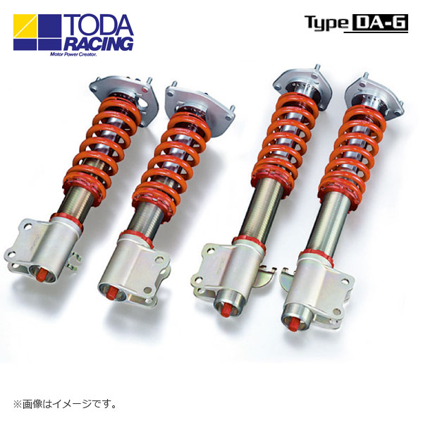 戸田レーシング ファイテックスダンパーKIT ダンパー+スプリング+ピロアッパー(1台分) Type DA-G インプレッサ GC8 沖縄・離島は要確認|オートクラフト
