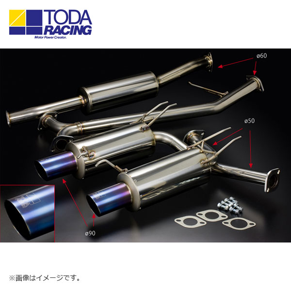 戸田レーシング ハイパワーマフラーセット アコード CL7 K20A ユーロR 北海道・沖縄・離島は要確認