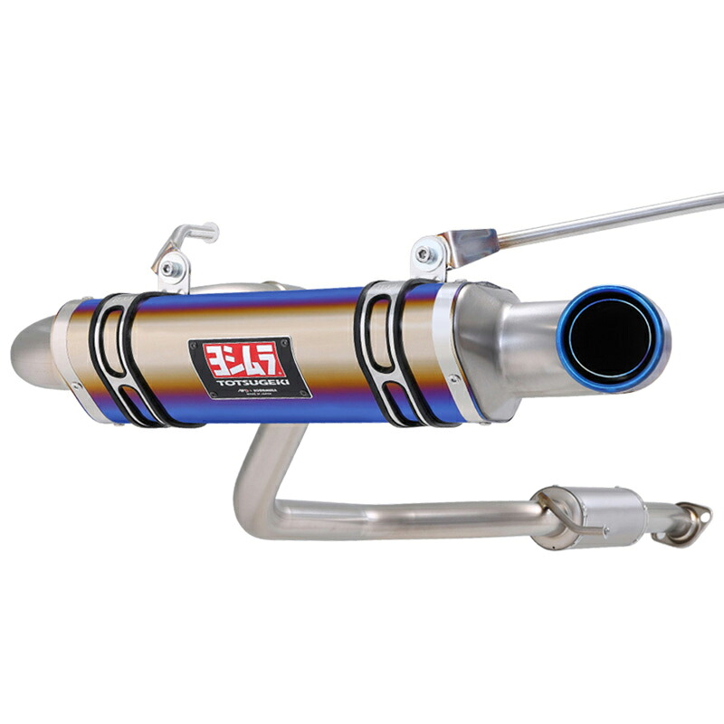 APIO アピオ ヨシムラマフラー トツゲキR-77J チタンサイクロン（JB74-1型～4型用） ジムニーシエラ JB74W タクティカルバンパー用チタンブルー