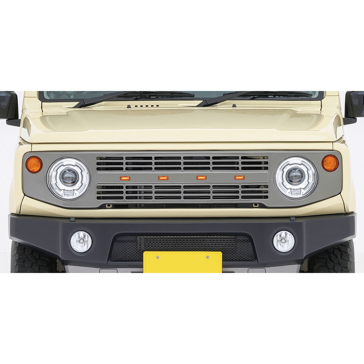 APIO アピオ マーカーヴィンテージアイアングリル ライトブロンズ ジムニー / ジムニーシエラ JB64W JB74W｜オートクラフト