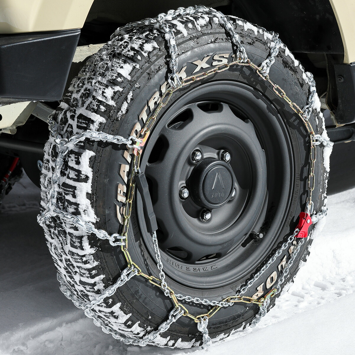 APIO アピオ TSワンタッチタイヤチェーン Lサイズ 205R16 / 225/75R16 / 215/70R16(冬タイヤ)|オートクラフト