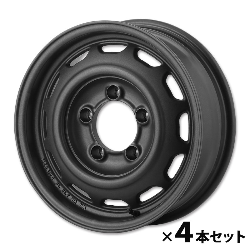 APIO アピオ アルミホイール WILDBOAR Ventura 16インチ 5.5J 5H PCD139.7 +20 4本セット アイアンブラック ジムニー