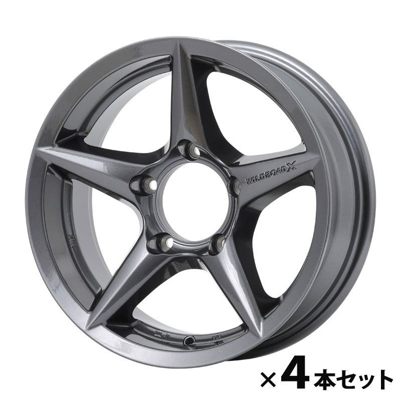 APIO アピオ アルミホイール WILDBOAR X2 16インチ 6.0J 5H PCD139.7 +-0 4本セット ブラック ジムニーシエラ