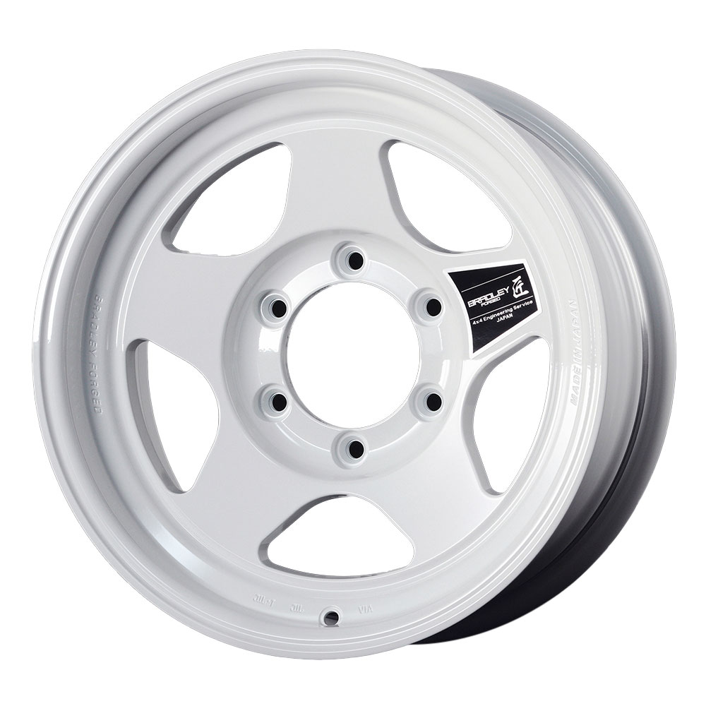 4x4エンジニアリング ホイール ブラッドレーフォージド匠 16&times;6.5J 6H 139.7 inset-5 S/L 白無垢(ピュアホワイト) 5本セット 沖縄・離島は着払い｜オートクラフト