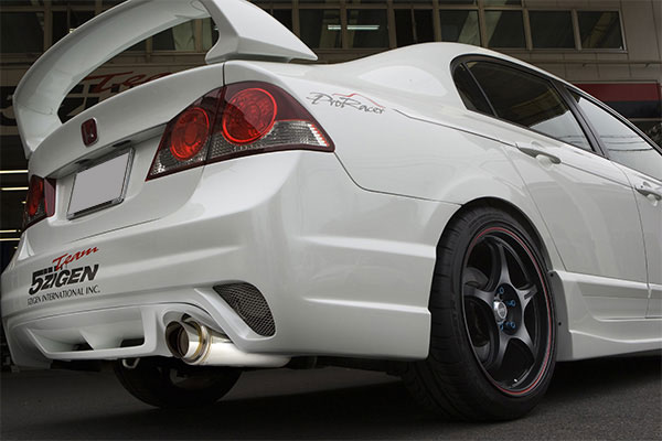 楽天市場】5ZIGEN マフラー FIREBALL Spec1シビック TYPE R FD2