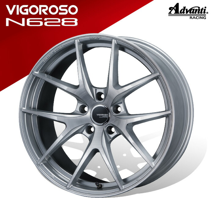 Advanti RACING アルミホイール ヴィゴロッソ N628 5H PCD112 48