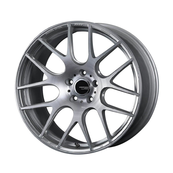 Advanti RACING アルミホイール VIGOROSO N765 18&times;7.5J 5H PCD120 +45 シルバー Silver Brushed 1本 ※送料について、必ず送料表をご確認ください。｜オートクラフト