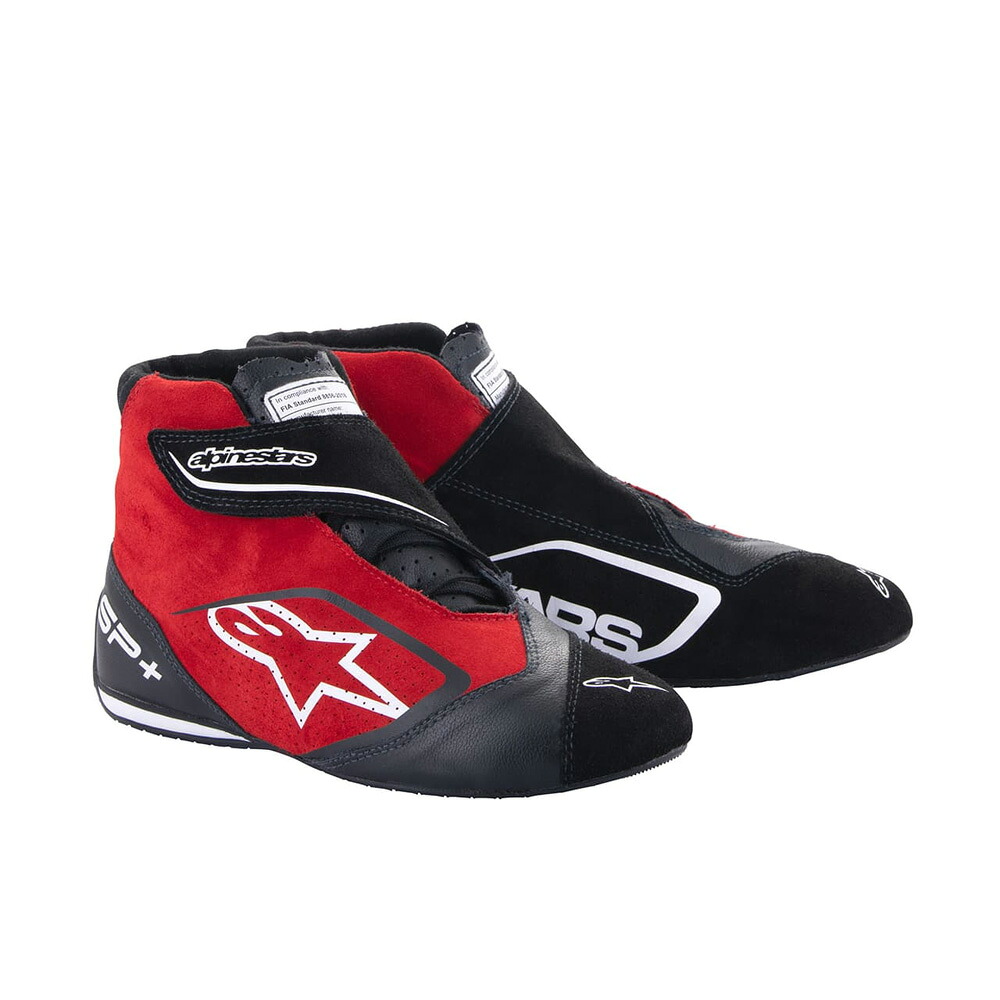 アルパインスターズ 四輪レース用レーシングシューズ SP＋SHOES (サイズ:7) 13 BLACK RED｜オートクラフト
