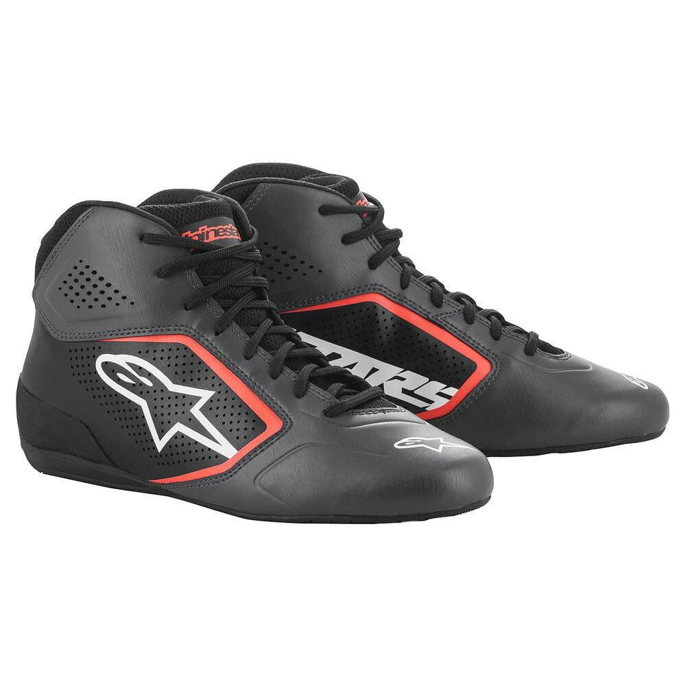 アルパインスターズ カート用レーシングシューズ TECH-1 K START V2 SHOES (サイズ:7) 9140 ASPHALT BLACK ORANGE FLUO|オートクラフト