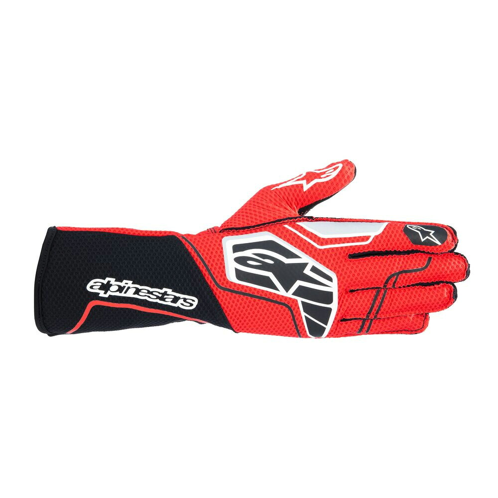 アルパインスターズ カート用レーシンググローブ TECH-1 KX V4 GLOVES (サイズ:M) 13 BLACK RED|オートクラフト