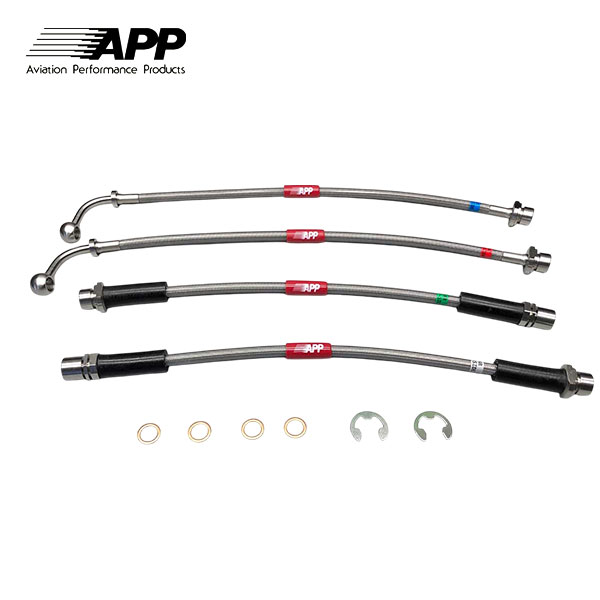 APP ブレーキライン ステンレスフィッティング ハイエース 200系 2WD VSC＆TRCあり (17年12月～)｜オートクラフト