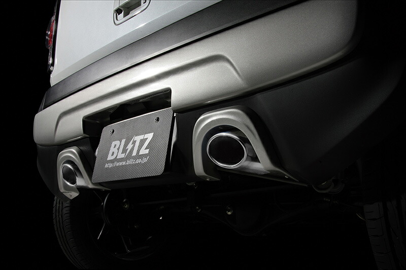 BLITZ ブリッツ エアロスピード Rコンセプト マフラーガーニッシュ FRP 未塗装 ハスラー MR31S H26.1～ R06A ターボ