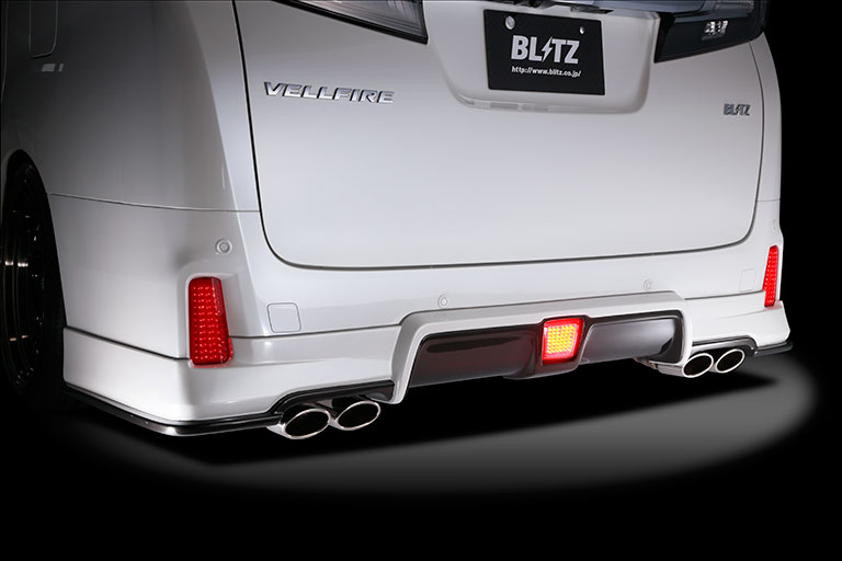 BLITZ ブリッツ エアロスピード Rコンセプト リアディフューザー FRP 未塗装 ヴェルファイアハイブリッド AYH30W H30.1～ 2AR-FXE ZR/エクゼクティブラウンジZ