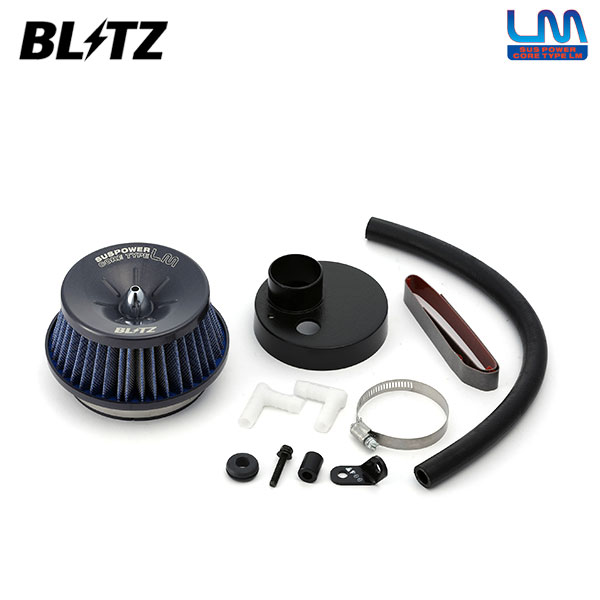 BLITZ ブリッツ サスパワー コアタイプLM ブルー エアクリーナー フレアワゴンカスタムスタイル MM32S H25.7～ R06A ターボ 2WD/4WD｜オートクラフト