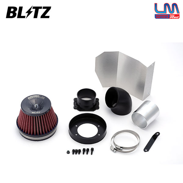 BLITZ ブリッツ サスパワー コアタイプLM レッド エアクリーナー スープラ JZA80 H5.5～H9.8 2JZ-GTE VVT-i搭載車除く 10,476円