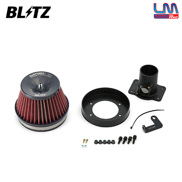 BLITZ ブリッツ サスパワー コアタイプLM レッド エアクリーナー プロボックス NCP51V NCP55V NCP58G NCP59G H14.7～ 1NZ-FE