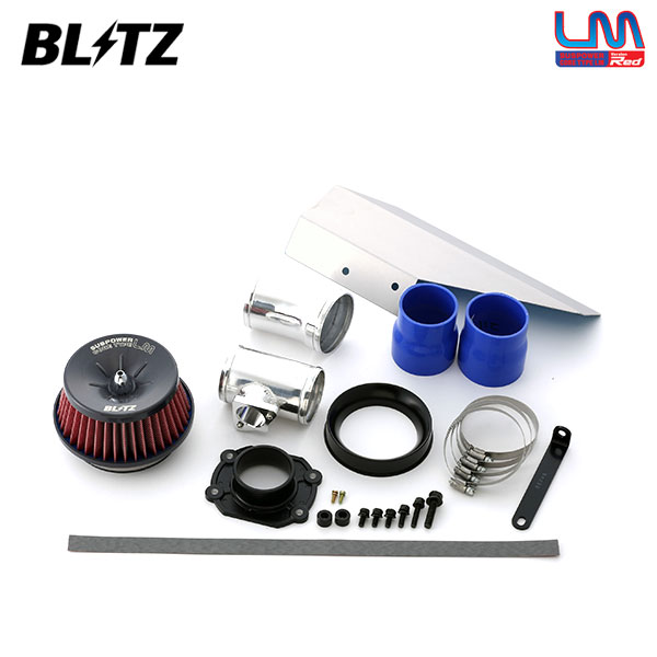 BLITZ ブリッツ サスパワー コアタイプLM レッド エアクリーナー ロードスター ND5RC H27.5～ P5-VPR[RS]/P5-VP[RS] AT/MT｜オートクラフト