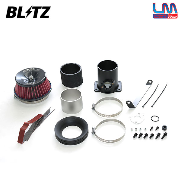 BLITZ ブリッツ サスパワー コアタイプLM レッド エアクリーナー ハリアー ASU60W ASU65W H29.6～ 8AR-FTS
