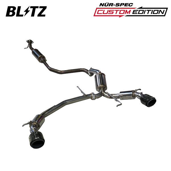BLITZ ブリッツ マフラー ニュルスペック カスタムエディション フォージドカーボン スイフトスポーツ CBA-ZC33S H29.9～R2.4 K14C FF 63180F