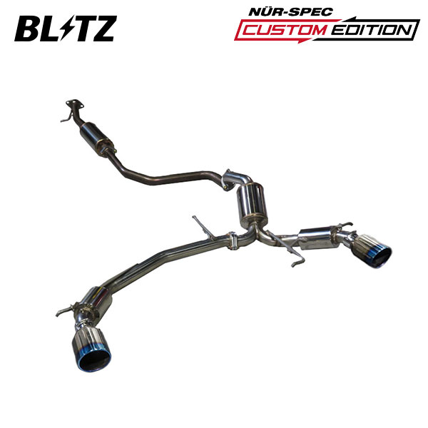 BLITZ ブリッツ マフラー ニュルスペック カスタムエディションVSR スイフトスポーツ CBA-ZC33S H29.9～R2.4 K14C FF 63180V｜オートクラフト